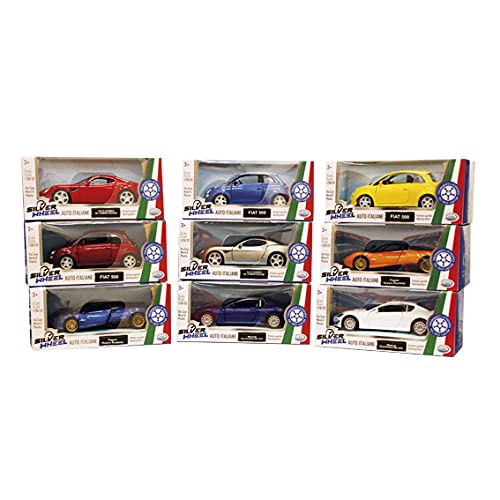 Con portiere apribili ODS 41137 Silver Wheel, Auto Italiane in Scala 1:28/1:32, in Die Cast, multicolore
