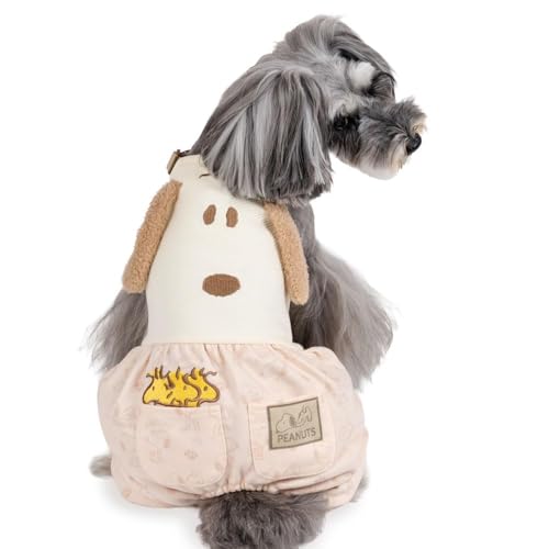 ペットパラダイス 犬 服 秋 スヌーピー 仲良し オーバーオール 小型犬 【参考 S シーズー ミニチュアシュナウザー (〜8kg) ペットパラダイス国内直営店74店舗展開2025/8/1時点】