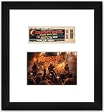 Poster Palooza Ticket Stub and 4x6 Photo Collage Frame Matte Black on White Mat Concert Game Memory Display | USA Made