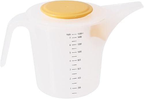 Miniatura 6 de 50.7 fl oz de plástico verter taza medidora jarra de agua jarras con cubierta de salpicaduras y filtro jarra de medición de accesorios de cocina