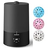 4L Top Fill Humidifiers for Bedroom with 3 Pack Demineralization Cartridge for Humidifier