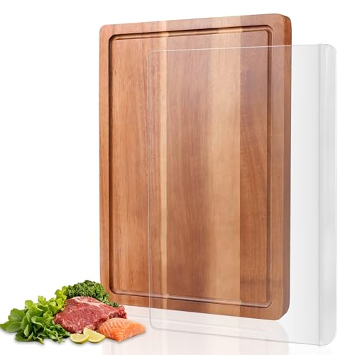 Set de 2 Tablas de Cortar Acrílico y Madera Acacia miniatura 1