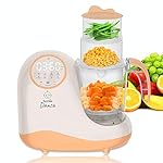 Baby Food Maker Chopper Grinder - Mills and Steamer 8 in 1 Processor for Toddlers - Steam, Blend, Chop, Disinfect, Clean, 20 Oz Tritan Stirring Cup, Touch Control Panel, Auto Shut-Off, 110V Only