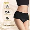 MOLLIS Disposable Period Pants for Women Heavy Flow, Maternity Pads & Postpartum Underwear, Incontinence Knickers Leak Proof, Black, Large/X-Large, 16 Count