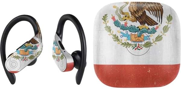 Skinit Decal Audio Skin Compatible with PowerBeats Pro - Mexico Flag Design