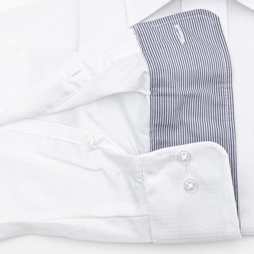 オリヒカ 長袖 形態安定ワイシャツ 【ワイドカラー/カッタウェイ】 防菌防臭機能付 選べるバリエーション の商品画像 2