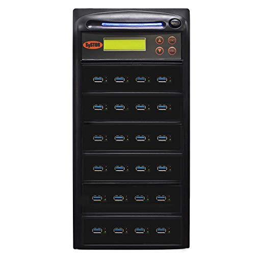 Image of Systor 1 to 23 USB 3.0 /3.1 Duplicator & Sanitizer 18GB /Min - SYS-USB30-23 | Standalone USB duplicator and sanitizer for flash memory drives with copier and storage drive eraser, speeds up to 300MB /sec.