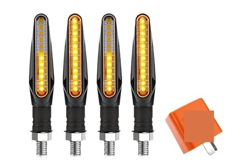 Clignotants de moto momt pour rouler en sécurité la nuit feux indicateurs ambre 4 pièces