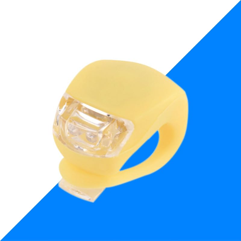 8 Stück wasserdichte LED Kinderwagen Lichter mit heller Beleuchtung, Mehrzweck Warnlicht für Kinderwagen Scooter Roller Outdoor Läufer (Grün Gelb 1)