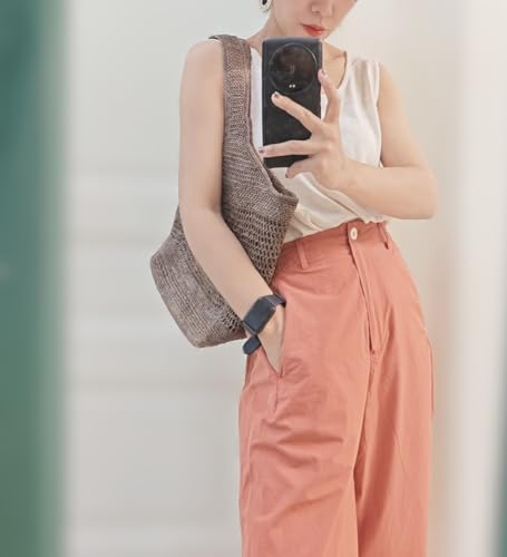 Raffia Straw Woven Totes Shoulder Crossbody Bag Handbag Hobo Hollow Beach Vacation Seaside Crochet Versatile Purse Chic3