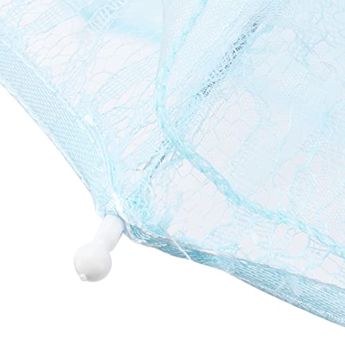 Blue Wedding Lace Umbrella Folding Bride Umbrella Parasol Sun Umbrella For Bridesmaids Flower Girls Photo Prop #TOP7