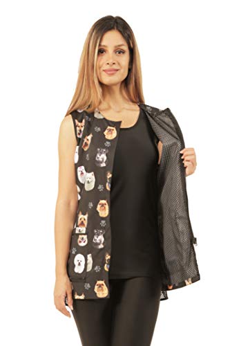Ladybird Line 706 Black Dog Breeds Waterproof Grooming Vest (Small) #TOP1