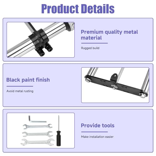 Image of Mini Bike Front Forks Suspension Kit Replacement for Monster Mega Moto MMB80 MMB105 Motovox MBX10 MBX11 GMB100 Coleman CT100U Baja DB30 TrailMaster Storm 200 Parts 7 /8 22mm Handlebar Risers