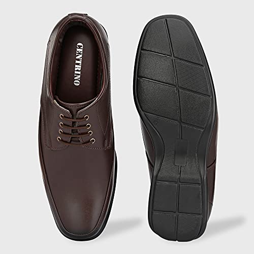 Image of Centrino Men's Formal Shoe |Elegant Lace Up Derby for Business & Casual Wear | Premium Craftsmanship for a Stylish & Sophisticated Look | Cushioned Insole for All-Day Comfort & Support (8657)