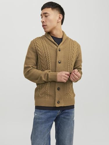 Image of JACK & JONES Men Acrylic Blend Collared Neck Casual Sweater