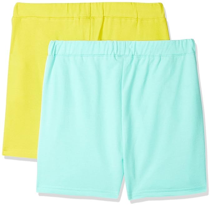 Image of Cloth Theory Premium Cotton Shorts for Girls - Regular Fit Pocket Shorts for Girls Pack of 2