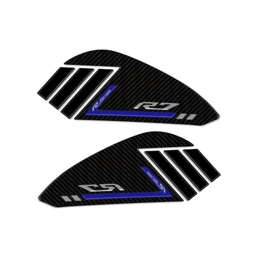 Protège-réservoir moto R7 2021-2024 autocollant protection latérale noir