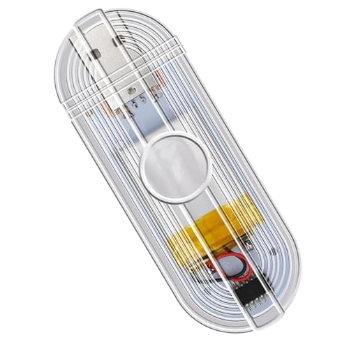 Luces LED intermitentes inalámbricas, 7 colores recargables por USB, luces LED de alto brillo anticolisión y luces de advertencia para motocicletas, sensor y luz de bienvenida ambiental