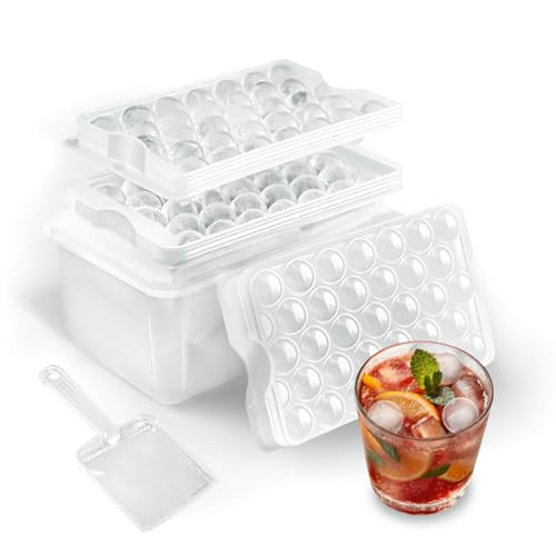 Molde para bolas de hielo redondas 3 unidades con bandeja miniatura 5