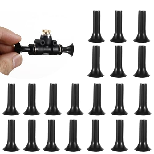 NFAMRZCAR 20 Pcs Brass Misting Nozzle T-Joint Quick Connect 1/4 Drip Line Plugs for 1/4'' Drip Line...
