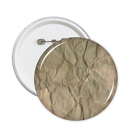 Badge bouton froissé en papier sale 5pcs S lot de pins décoratifs ronds multicolores