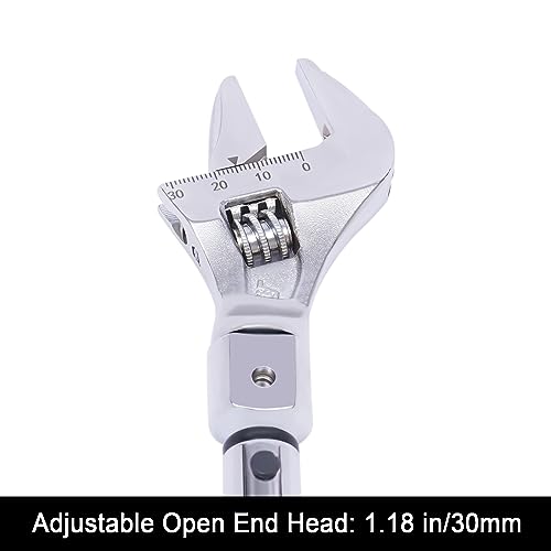 Futchoy Adjustable Torque Wrench, 5 To 25 Nm 30Mm Open End Torque Wrench With Changeable Head For Hvac Mini Split And Refrigeration System, For Torquing Mini-Split Flare Nut Connections #TOP3
