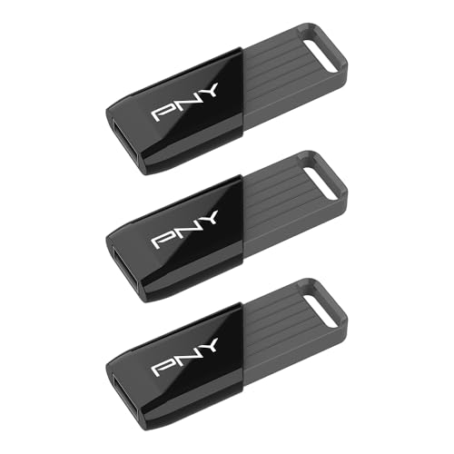 Image of PNY 128GB Attache X USB 3.2 Gen 1 Flash Drive, Advanced Performance Up to 130MB /s Read, Everyday Data Store & Transfer, Reliable Portable Storage, Durable, Type-A, Computers, Laptops, Desktops, 3-Pack