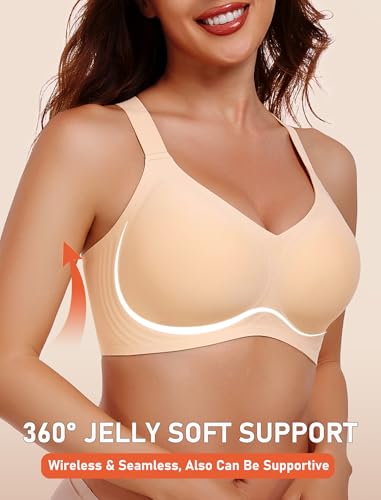 Image of Gailife Womens Wireless Push Up Bras for Women No Underwire Seamless Full Coverage Supportive T Shirt Everyday Bras