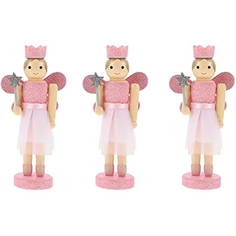 Amosfun Wooden Nutcracker Angel Figurine Cover