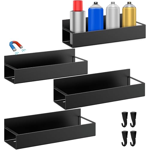 Magnetic Spray Can Holder (4 Pcs Wall Mounted)