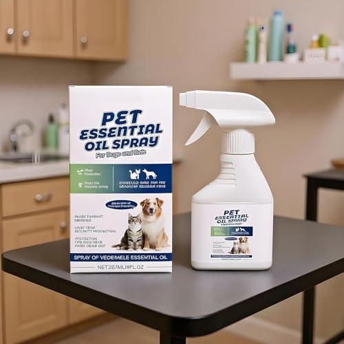 犬用クリーニングスプレー - ナチュラルな香りのペット消臭スプレー | 237ml コートケア 大型犬 子犬 家具 室内 リビング ケージ対応