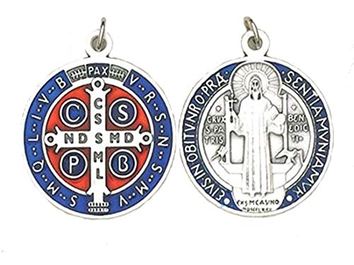 Packet of 10 Saint Benedict Medals. Bulk buy of St Benedict Medals. Packet of ten Saint Benedict Cross Medals