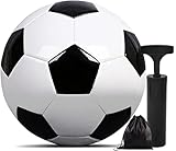 【MATERIALES ECOLÓGICOS Y GARANTÍA DE SEGURIDAD】 Hecho de PVC duradero que es resistente a la abrasión y dura más. Vejiga de goma interior para una mejor retención de aire para mantener la forma de la pelota y permanecer inflada por más tiempo.