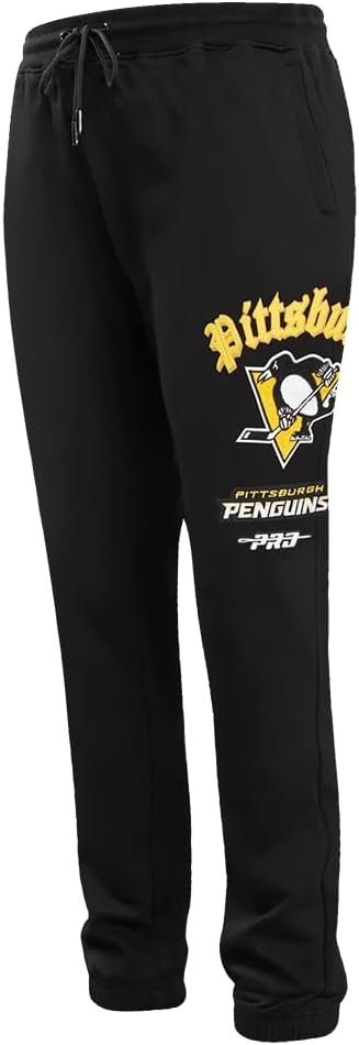 Pro Standard NHL Mens Mens NHL Old English Brushed Back French Terry Sweatpant