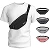 MAXTOP Large Crossbody Fanny Pack with 4-Zipper Pockets,Gifts for Enjoy Sports Festival Workout Traveling Running Casual Hands-Free Wallets Waist Pack Phone Bag Carrying All Phones