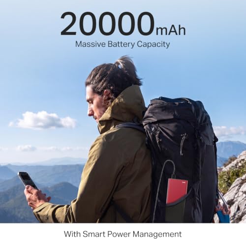 Image of boAt (2026 Launch) Energyshroom PB401 20000 mAh 22.5W Fast Charging Power Bank (4X Output Ports, Supports Android, iPhone, Tablets, Earbuds, etc.), USB Type C (Garnet Red)