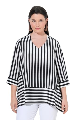 Blouse lyocell à rayures style décontracté chic pour sorties et bureau