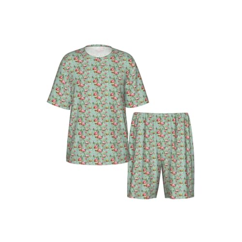 Ensemble de pyjama hommes à fleurs pour des soirées de détente douces