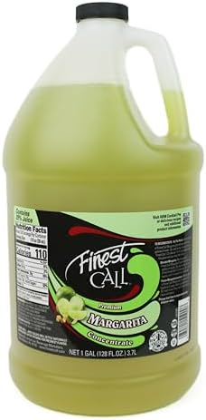 Finest Call Premium Margarita Concentrate Drink Mix, 1 Gallon Bottle (128 Fl Oz)