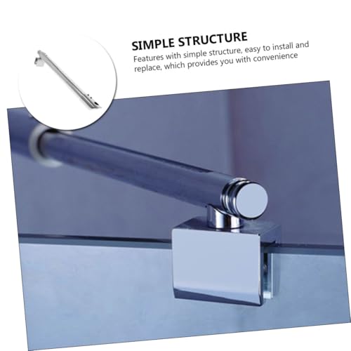 Barre de support douche verre accessoire de fixation murale - 7