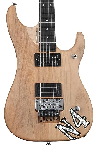 Washburn 6 String Solid-Body Electric Guitar, Natural Distressed (N4VINTAGE-D)