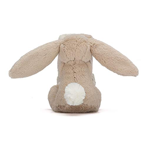 Jellycat Bashful Beige Bunny Soother, 13.5 inches - Security Blanket & Lovey for Babies - Baby Gift - Image 4
