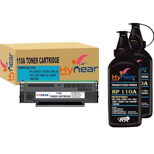 Image of 110A Toner Cartridge with Powder Compatible for HP LaserJet 108,108a,108w,136,136a,136w,136nw,138,138fnw Printers (Toner Cartridge + Powder-2)