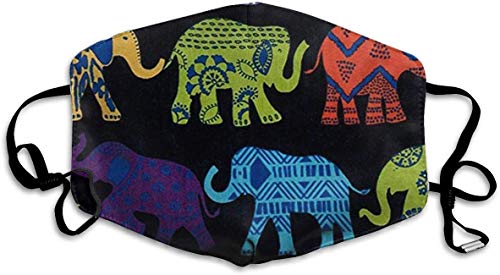 Preisvergleich Produktbild Antike Elefanten Anti Staub Halbgesicht Mundabdeckung Atemschutzmaske Staubdicht Antibakteriell Waschbar Wiederverwendbar Bequem Keim Windschutz Atem Winddicht Maske