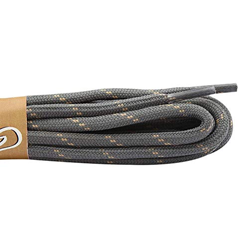 Image of Round Shoelace (2 Pair) Shoelaces for Hiking Shoes, Outdoor Walking Sneakers, Outdoor Hiking, Climbing, Basketball, Work Boot, Running, Sport Shoes