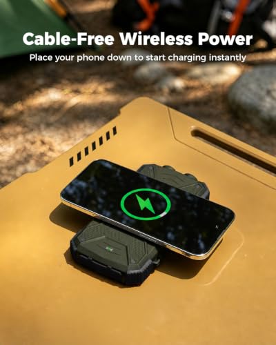 BLAVOR Solar Power Bank 10,000mAh Portable Wireless Charger for Cell Phones - Image 2