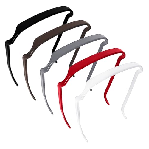 5 Pieces Of Plastic Square Headband Creative And Personalized Sunglasses Headband Simple And Fashionable Headband For Women Hairstyle Decoration Suitable For Thick And Thick Curls.