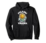 Pulaski Virginia Divertido Girasol Dibujos Animados Diseño Sudadera con Capucha