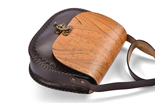 Farsel Shoulder Real Leather Bag, Unıque Specıal Desıgn, Colored Wıth Marble Art, Handmade, Specıal Art, Gıft, Valentıne's Day Gıft, Bırthday Gıft, Leather Bag3