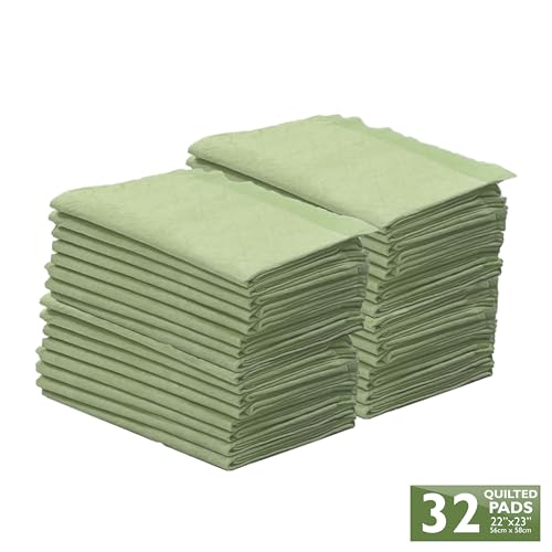 Image of Four Paws Wee-Wee Superior Performance Bamboo Pee Pads for Dogs, Earth Friendly Dog & Puppy Potty Training Pads, Crate Liners, Housebreaking Supplies, 22 inch x 23 inch (32 Count)